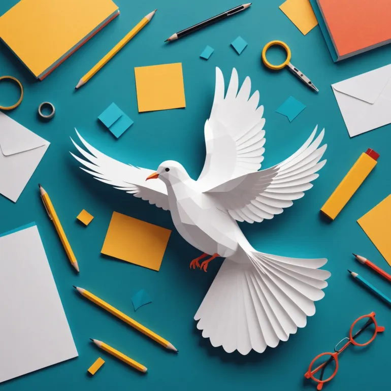 Откройте для себя искусство DIY: как сделать голубя из бумаги с помощью шаблона